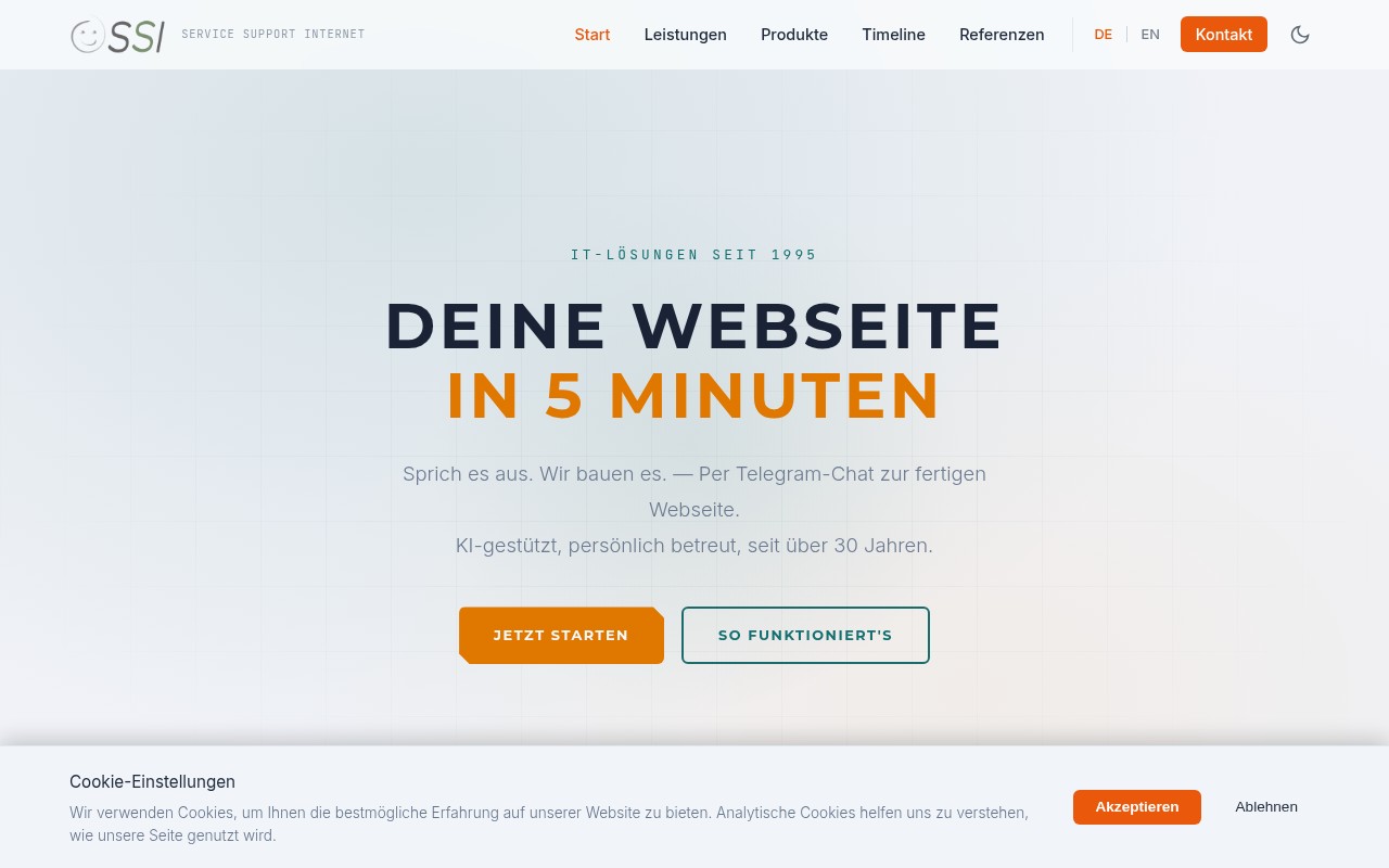 Neue SSI-Webseite (ssi.at)